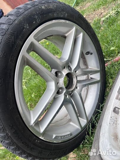 Резина на дисках mercedes c180 amg