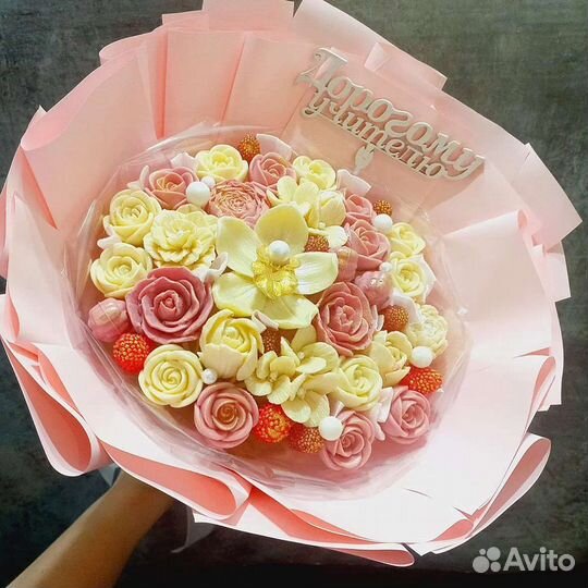 Шоколадные букеты цветов