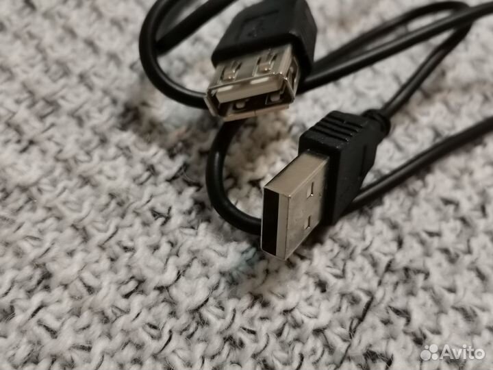 Кабель удлинитель USB длинна до 0.8м
