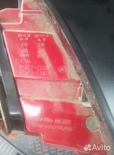 Фонарь задний правый LED KIA Sorento prime 2019