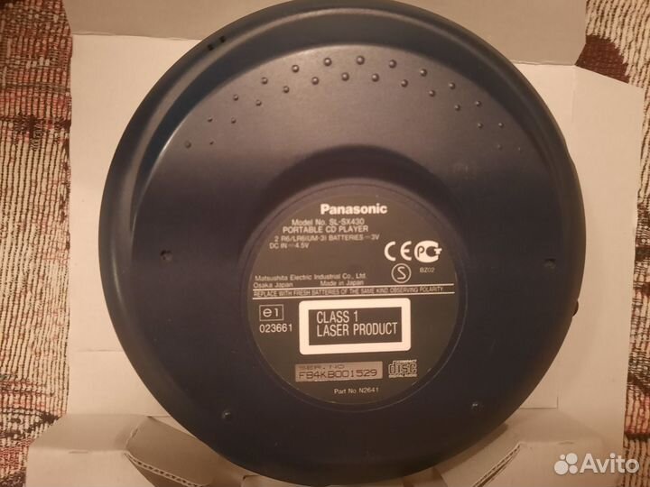 Портативный CD-проигрыватель Panasonic SL-SX 430