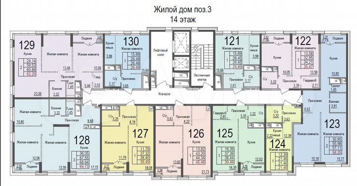 1-к. квартира, 26,5 м², 14/18 эт.