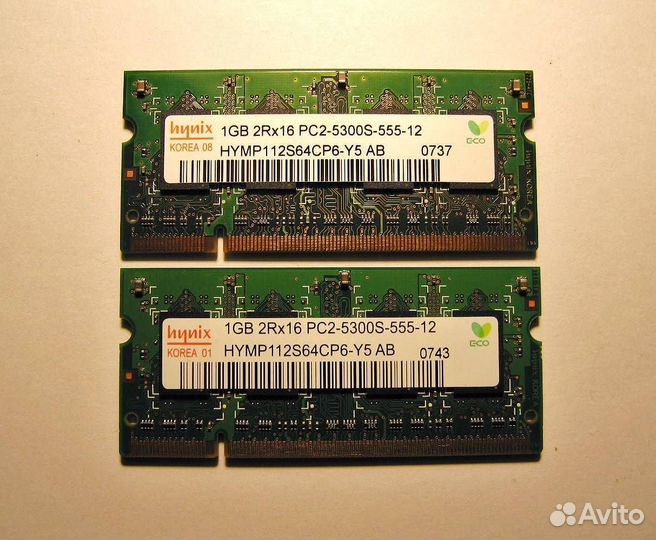 Оперативная память DDR2 для ноутбуков 2GB