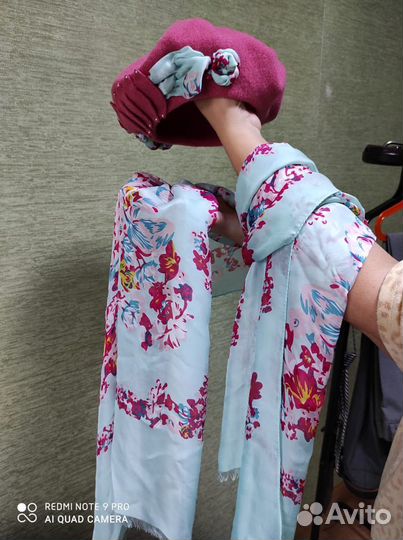 Берет и шарфик комплект