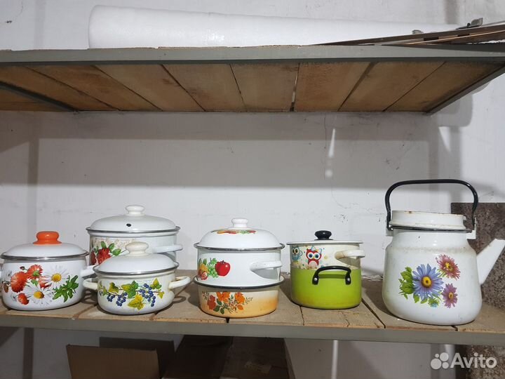 Эмалированная посуда б/у