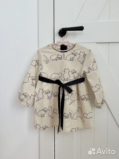 Платье новое для девочки 92 лен хлопок