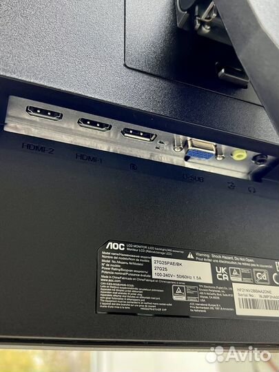 Новый монитор 27' 165 Гц AOC / Гарантия 1 год