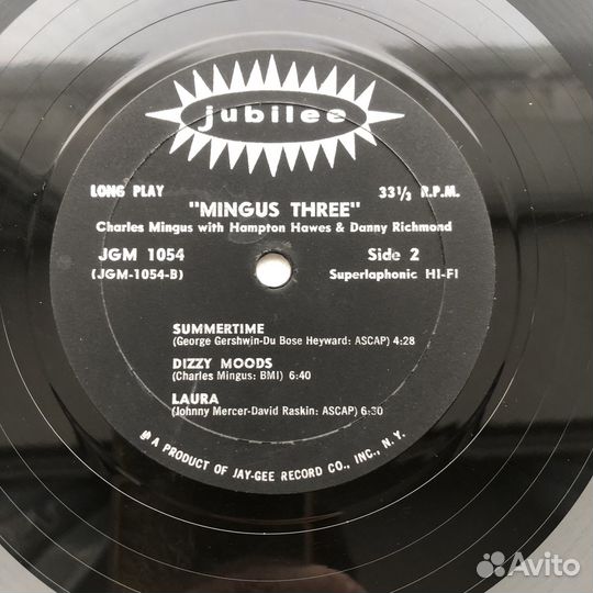 LP Charles Mingus - Mingus Three/ Jazz 1959 Jubile