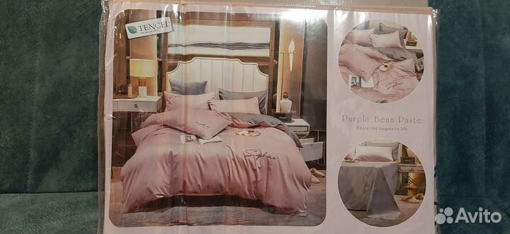 Постельное белье евро, новое. Тенсель. Турция