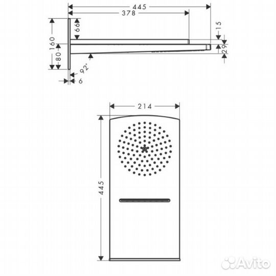 Hansgrohe Raindance Rainfall Верхний душ 28433000