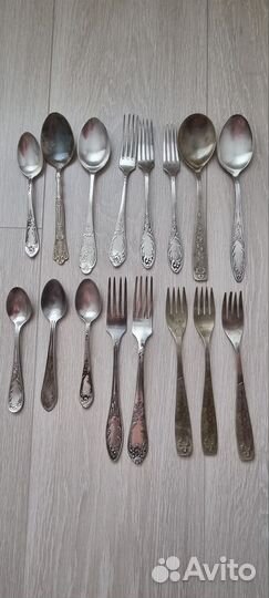 Вилки, ложки, мельхиор СССР