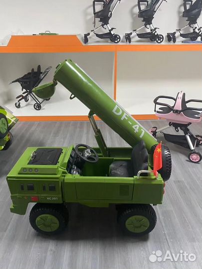 Проходимый электро квадроцикл детский Grizzly