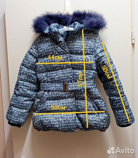 Пуховик для девочки,32 р, akcapt