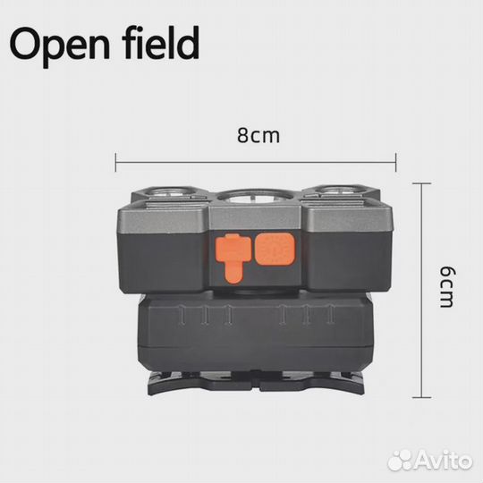 Светодиодный налобный фонарь с пятью головками