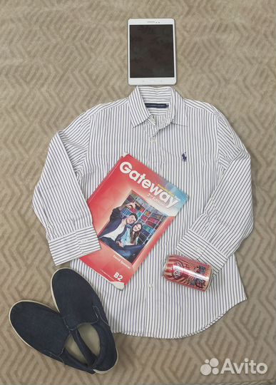 Рубашка Ralph lauren в полоску 146см