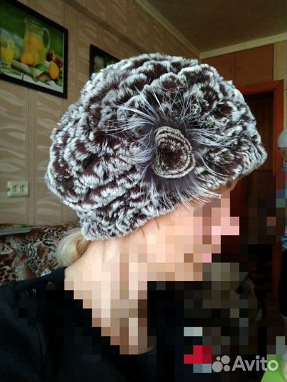 Новый берет из кролика