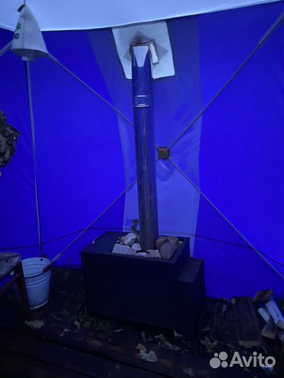 Аренда походную баню с печкой