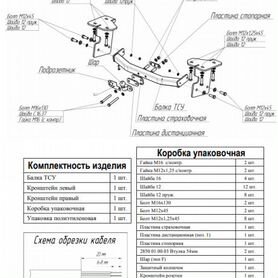 Размеры фаркопа..