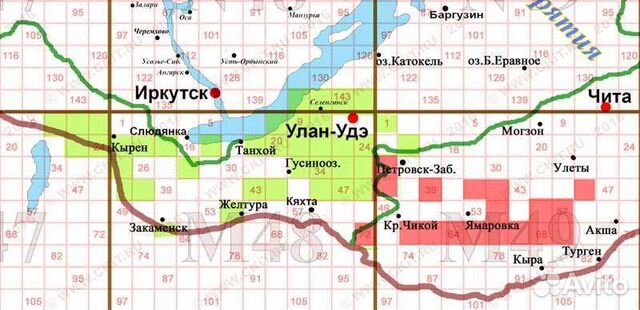 Кырен карта с улицами и домами