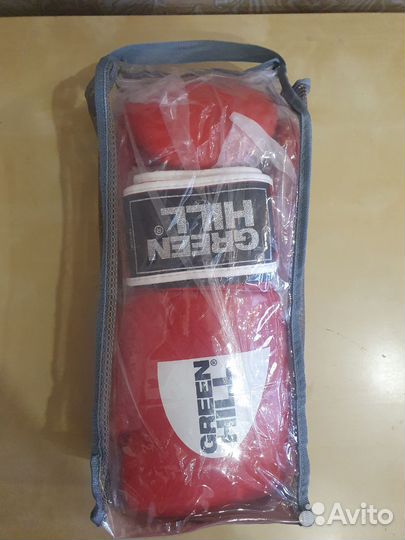 Боксерские перчатки натур. кожа green hill gym