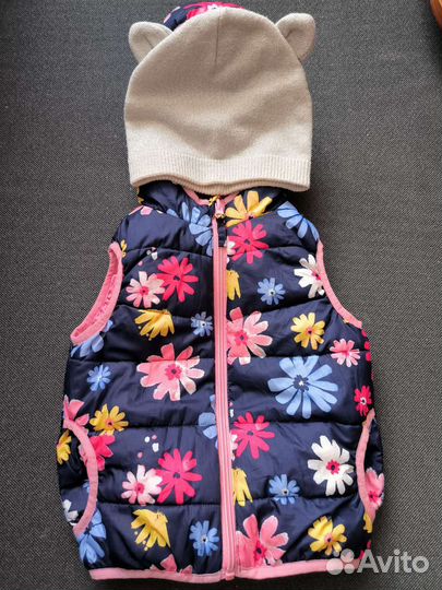 Жилетка Babygo + шапочки для девочки