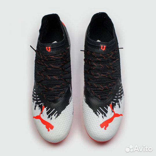 Бутсы Puma Future Z 1.3 FG Black White Red