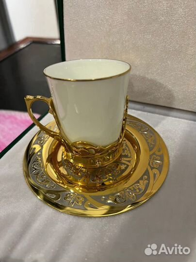 Кофейный набор на 2 персоны Златоуст