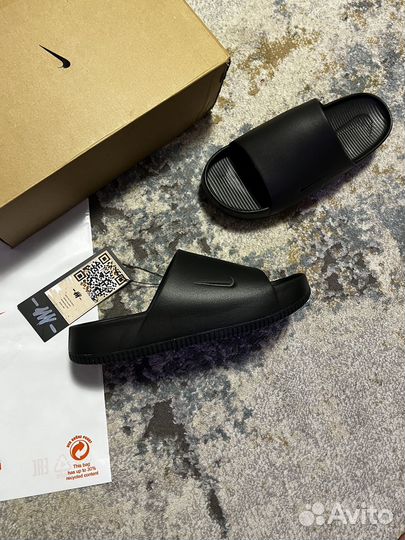 Шлепки сланцы Nike Calm Slide Black Оригинал