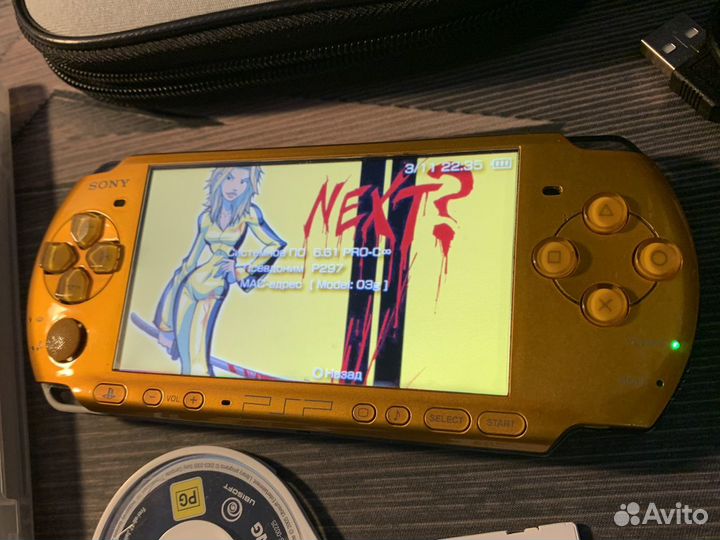 Sony PSP 3000 Japan Bright Yellow (комплектом)