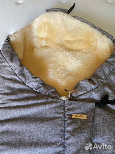 Меховой конверт и варежки-муфта Mansita Lazio