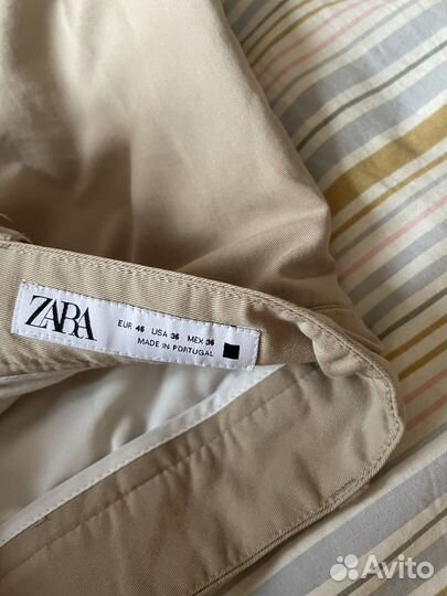 Брюки бежевые Zara L-XL