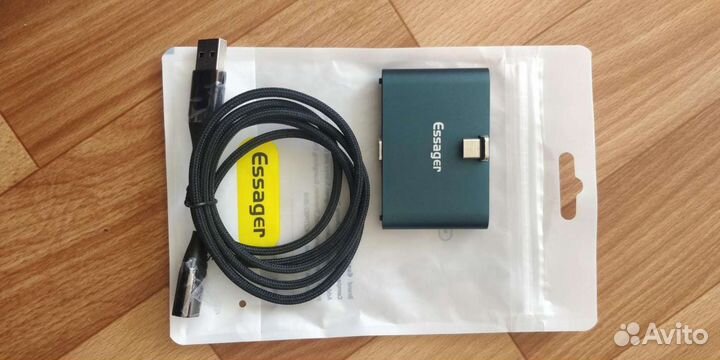 Мини повербанк powerbank type-c новый