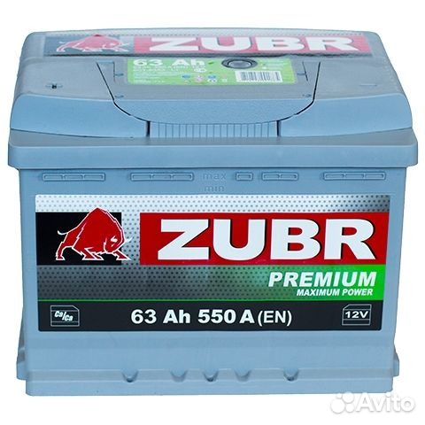Аккумулятор zubr Premium 63 А/ч прямая полярность