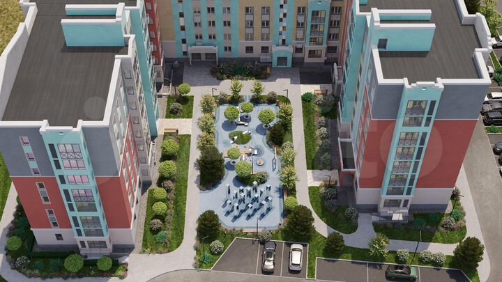 1-к. квартира, 42 м², 3/6 эт.