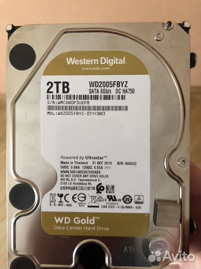 Western Digital gold 2tb