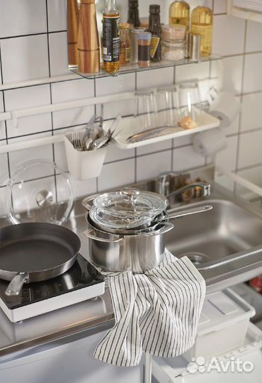 Набор кастрюль и сковорода hemkomst IKEA
