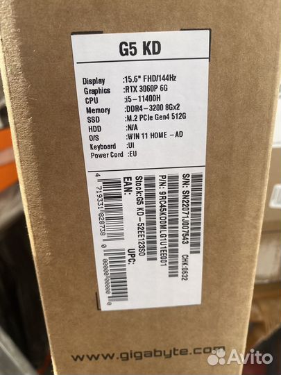 Игровой ноутбук gigabyte g5 kd
