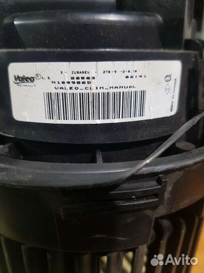 Моторчик печки renault logan