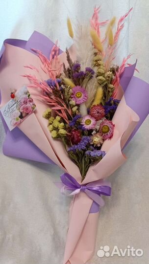 Букетики из сухоцветов ко дню учителя