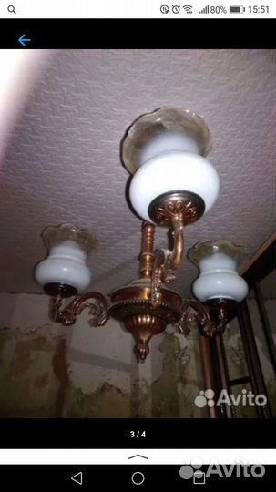 Люстру 3х рожковую