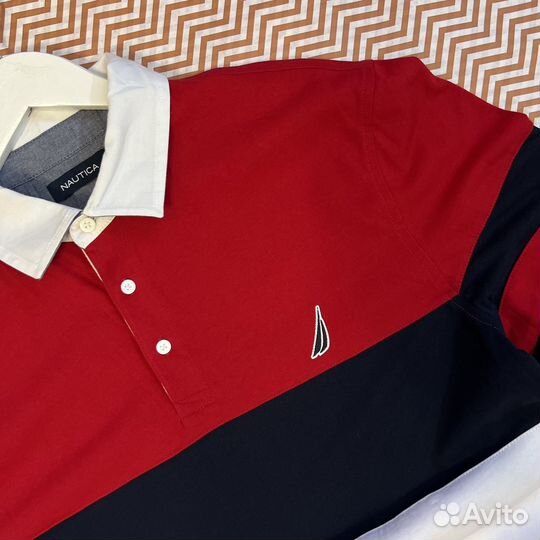 Nautica Long Sleeve Polo Shirt