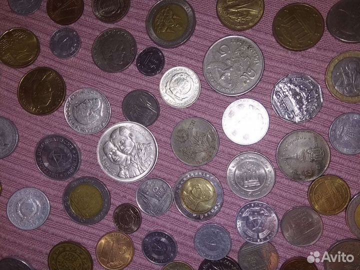 Иностранные монеты россыпью