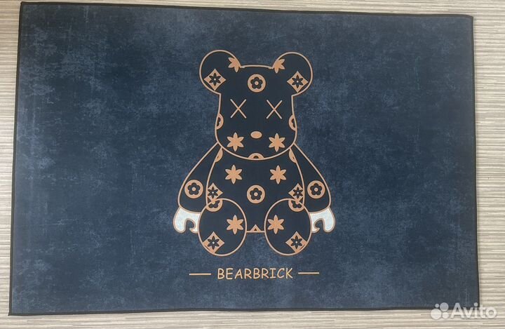 Коврик придверный прорезиненный в прихожую kaws