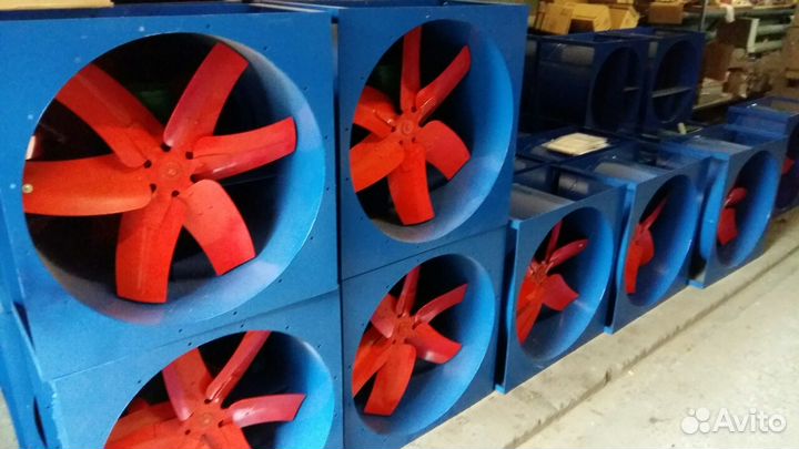 Сушильные камеры древесины - осевые вентиляторы