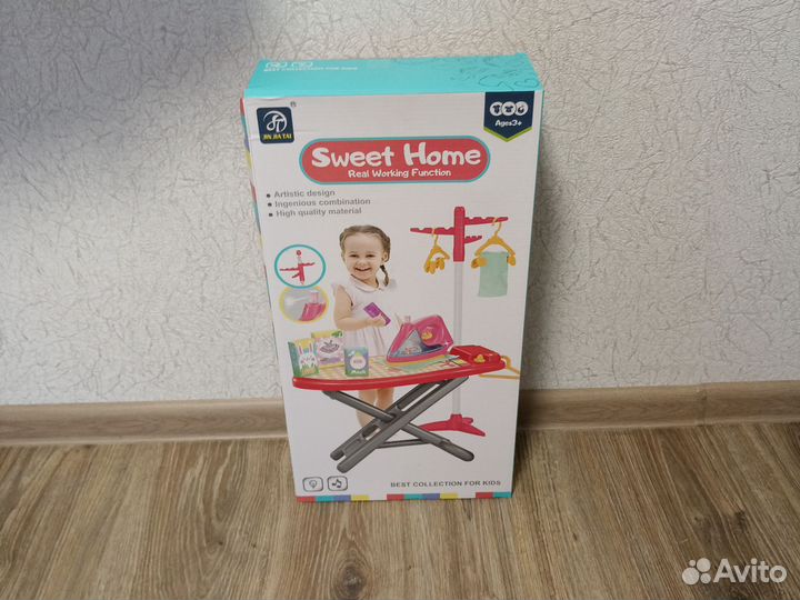 Детская гладильная доска с утюгом