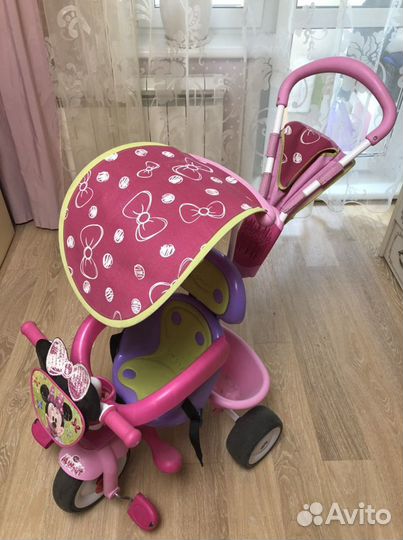 Велосипед трехколесный с ручкой