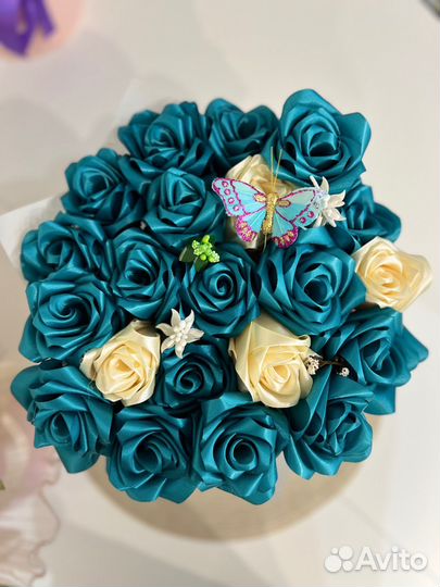 Продам букеты из атласной ленту ручной работы