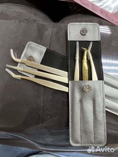 Набор пинцетов для наращивания ресниц