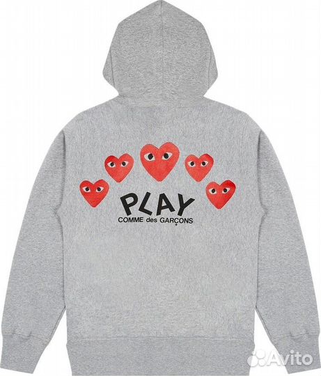 Зип худи comme des garcons play cdg