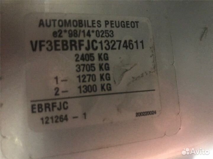 Разбор на запчасти Peugeot 807